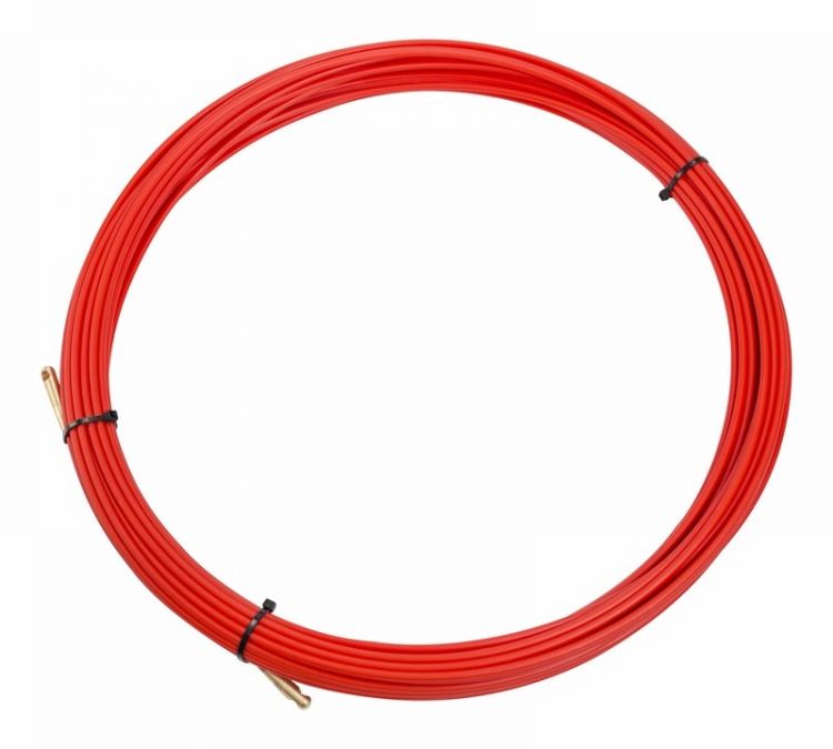 Протяжка кабельная Rexant 47-1020 (мини УЗК в бухте), стеклопруток, d=3,5мм, 20м, красная