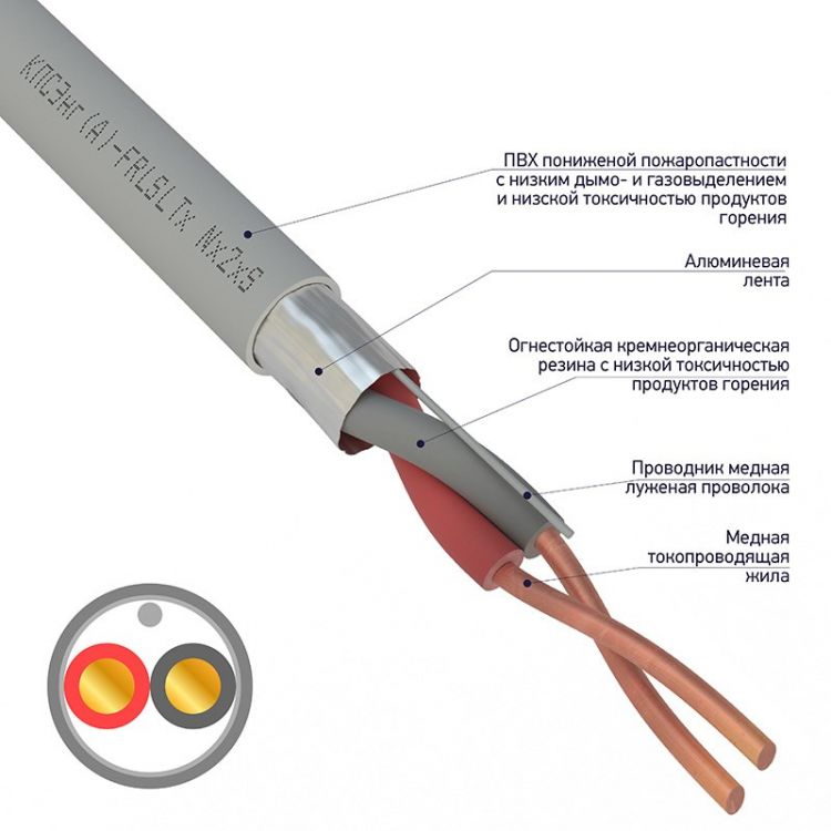 Кабель Rexant 01-4930-1 КПСЭнг(А)-FRLSLTx 1x2x0,50мм (бухта 200 метров)