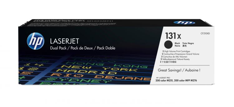 Картридж HP 131X CF210XD black LaserJet двойная упаковка