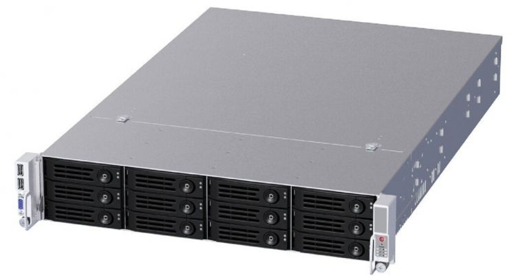 Корпус серверный Ablecom CS-R29-01P 2U 12 swap trays, 12G Backplane, 800W CRPS(1+1)