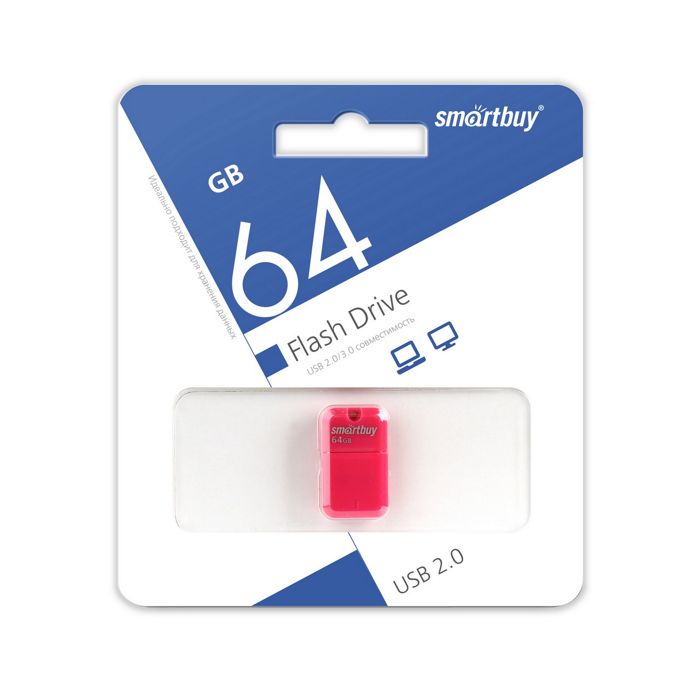 Накопитель USB 2.0 64GB SmartBuy SB64GBAP Art розовый