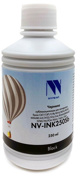 Чернила NVP NV-INK250BkSb сублимационные Black для аппаратов EPSON C67/C87/C78/R210/R310/R270/MIMAKI JV2/JV22/JV2/JV4/ROLANDRS640/FJ740/MUTOH 900C/160