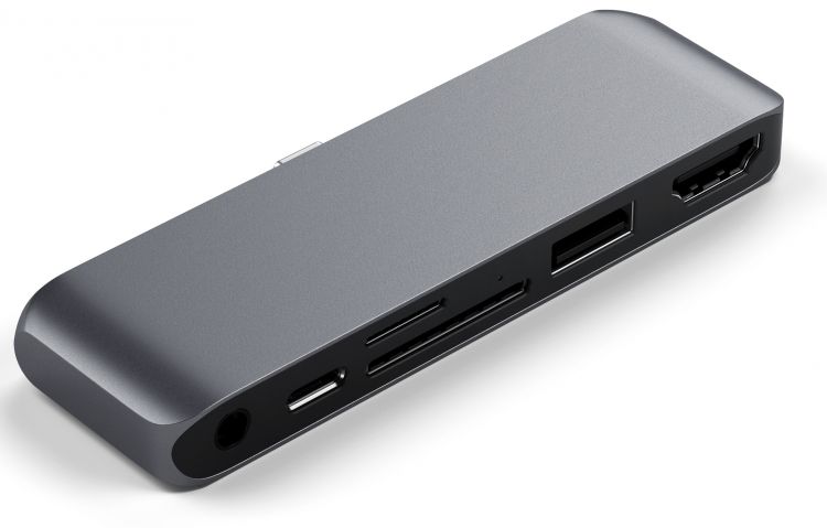 Концентратор Satechi ST-MPHSDM USB-C MOBILE PRO SD, space grey