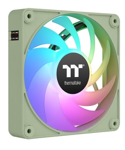 Вентилятор для корпуса Thermaltake CT120 EX Matcha CL-F196-PL12MG-A 120x120x25mm, зеленый, 500-2000rpm, 68CFM, 28.5dBa, ARGB, 4-pin, (3-pack) Ret