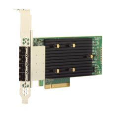  Контроллер SAS Broadcom/LSI 9400-16e SGL 05-50013-00 (PCIe 3.1 x8 LP, Tri-Mode SAS/SATA/NVMe 12G HBA, 16port(2*ext SFF8644), 3416 IOC