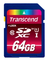  Карта памяти SDXC 64GB Transcend TS64GSDXC10U1 Class 10 UHS-1