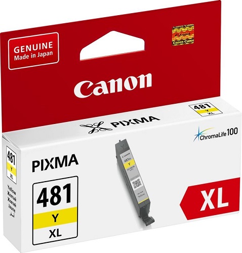 Чернильница Canon PGI-481XL 2046C001 для TS6140/TS8140/TS9140 TR8540 (519 стр), желтый,