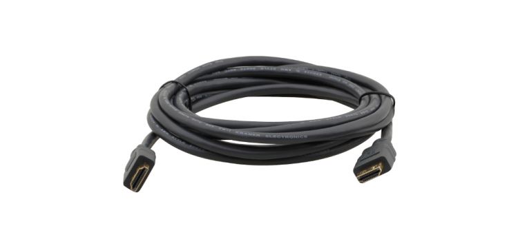 Кабель интерфейсный HDMI-HDMI Kramer C-MHM/MHM-3 97-0131003 19M/19M, (Вилка - Вилка), 0.9м, c Ethernet гибкий (v1.4)