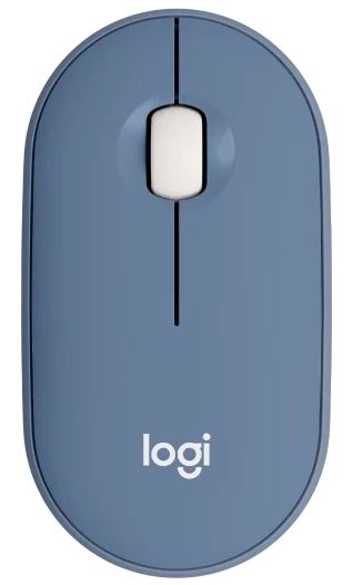 Мышь Logitech M350 Pebble 910-006753 оптическая, 1000 dpi, 3 кнопки, blue