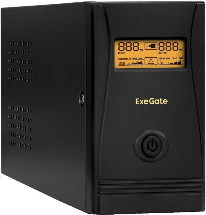  Источник бесперебойного питания Exegate SpecialPro Smart LLB-600.LCD.AVR.4C13 EP285586RUS 600VA/360W, LCD, AVR, 4*C13, Black