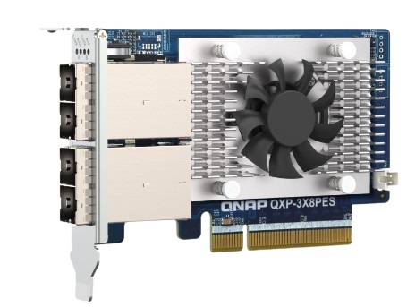 Карта расширения QNAP QXP-3X8PES PCIe, 64 Гбит/с, 2 порта SFF-8644 1x2, PCIe Gen3 x8