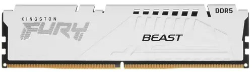 Модуль памяти DDR5 16GB Kingston FURY KF560C40BW-16 Beast White XMP 6000MHz CL40 1RX8 1.35V 16Gbit