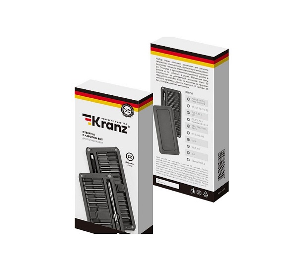 Наборы инструментов  Xcom-Shop Набор отверток KRANZ KR-12-4791 31 предмет