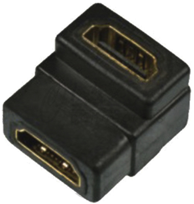 Переходник LAZSO APHH00/AA(90) Соединитель HDMI розетка(А)/ HDMI розетка(А), угловой (90гр.), 19pin, позолоченные контакты.