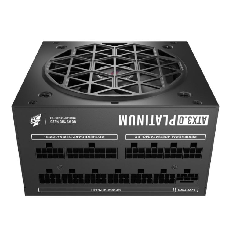 Блок питания ATX 1STPLAYER HA-1300BA3-BK NGDP Platinum 1300W Black, APFC, 80 PLUS Platinum, 120mm fan, full modular