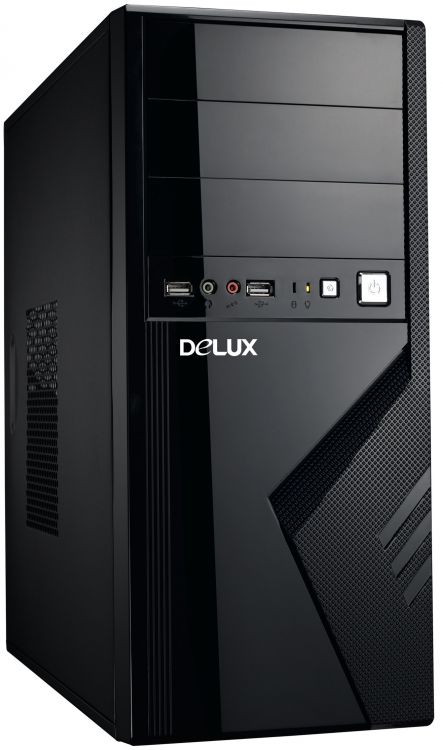 Корпуса DELUX  Xcom-Shop Корпус ATX Delux 875 черный, с БП 500W