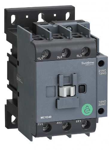 Контактор Schneider Electric MC1E40M7 MC1E 3п 40А кат. 220В/230В AC 1НО+1НЗ