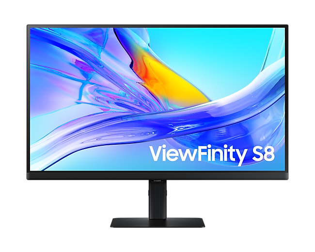  Монитор 27 Samsung S27D804UAI 3840x2160, 5ms, 350 кд/м2, IPS, 16:9, 60Hz, HDMI, DP, 3*USB3.0, USB-C, LAN, HAS, Pivot, Swivel, Internal, Vesa 100x100