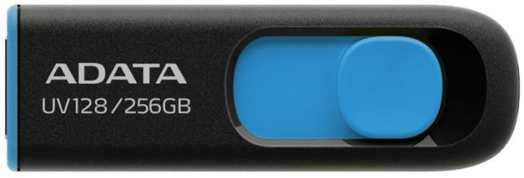   Xcom-Shop Накопитель USB 2.0 ADATA AUV128-256G-RBE BLACK+BLUE RETAIL