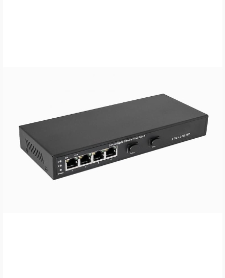 Коммутаторы Ethernet Коммутатор неуправляемый NST NS-SW-4G2G Gigabit Ethernet на 4 RJ45 + 2 SFP. Порты: 4 x GE (10/100/1000Base-T), 2 x GE SFP (1000Base-FX). В комплекте Б