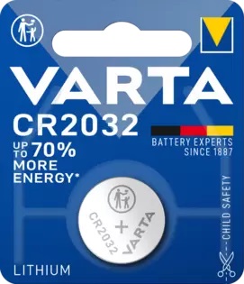  Батарейка Varta ELECTRONICS CR2032 06032101401 BL1 Lithium 3V