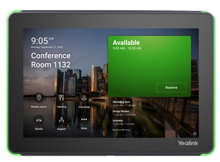 Панель Yealink RoomPanel-Teams бронирования переговорных комнат (AMS 2 года)
