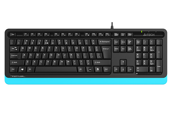   Xcom-Shop Клавиатура A4Tech Fstyler FKS10 черный/синий USB 1530196