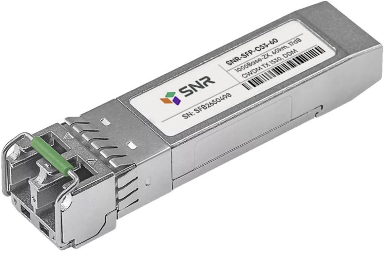 Модуль SFP SNR SNR-SFP-C53-60 CWDM оптический, дальность до 60км (17dB), 1530нм