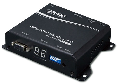  Удлинитель Planet IHD-210PR High Definition HDMI Extender Receiver over IP with PoE