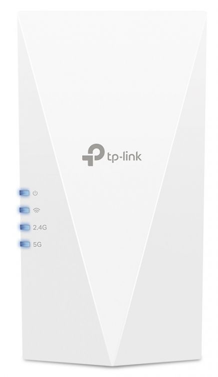 Репитер TP-LINK RE600X AX1800 Wi-Fi 6 Range Extender, 574 Mbps at 2.4 GHz + 1201 Mbps at 5 GHz, 2xInternal Antennas, 1xGigabit Port, RE/AP Mode, OneMe