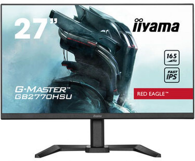 Монитор 27 Iiyama GB2770HSU-B5 1920x1080, 0.8 мс, 250 кд/м2, IPS, 165Hz, HDMI, DisplayPort, USB, M/M, HAS, Pivot