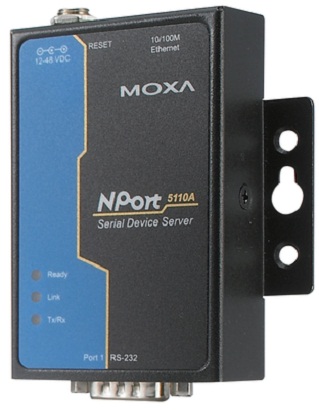 Преобразователь MOXA NPort 5110A 1 Port RS-232 advanced device server,Power Adapter,DB9