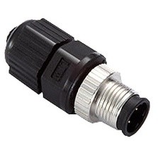 Разъем MOXA M12D-4PMM-IP67 M12 D-coded connector, quickon type, 4-pin male, IP67-rated