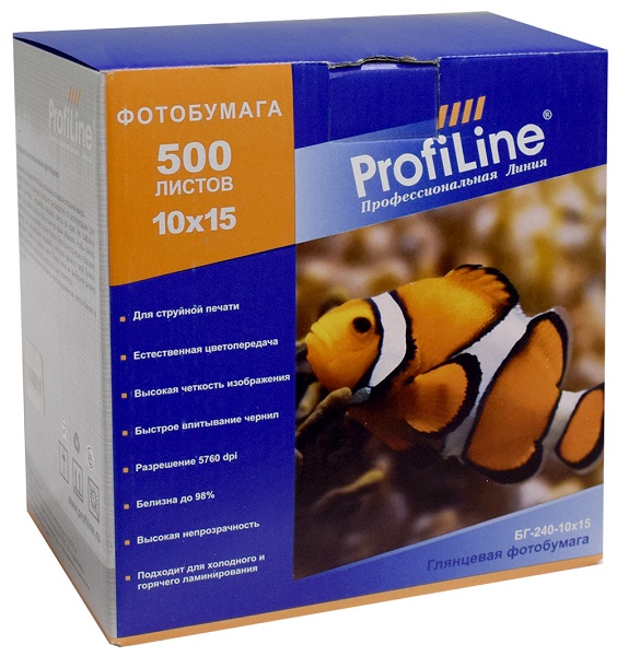 Фотобумага ProfiLine PL_GP_240_10x15_500 глянцевая 240г/м2, 10x15, 500л, 2880 dpi