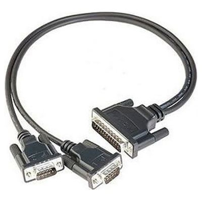 Разветвитель MOXA CBL-M25M9x2-50 50cm DB25 to 2-port DB9,male cable