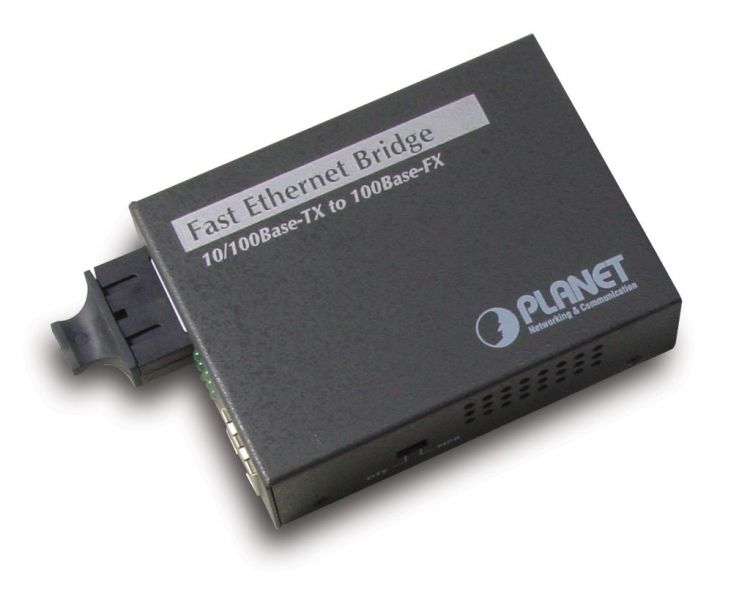 Медиа-конвертер Planet FT-802S35 10/100TX - 100Base-FX (SC) Single Mode Bridge Fiber Converter - 35KM, LFPT