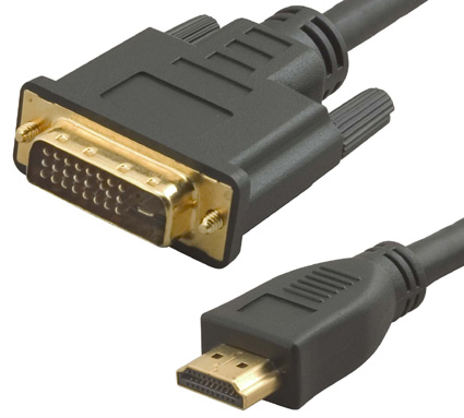 Кабель интерфейсный HDMI-DVI Cablexpert 19M/19M 10м, single link, черный, позол.разъемы, экран, пакет