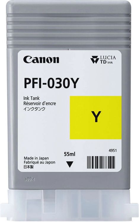 Картридж Canon PFI-030Y 3492C001 желтый для imagePROGRAF TA-20, TA-30, TM-240, TM-340 (55мл)