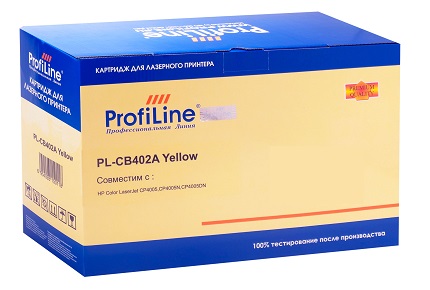 Картридж ProfiLine PL-CB402A для принтеров HP CLJ CP4005/CP4005DN/CP4005N Yellow 7500 копий ProfiLine