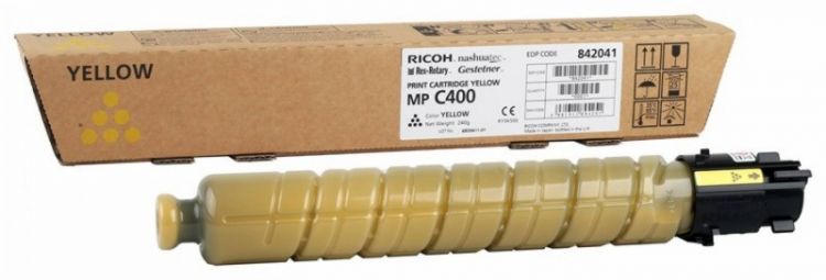 Тонер-туба Ricoh тип MP C400E 842041 желтый (10 000 страниц) для Aficio MP C300/C300SR/C400/C400SR (841553/842236)