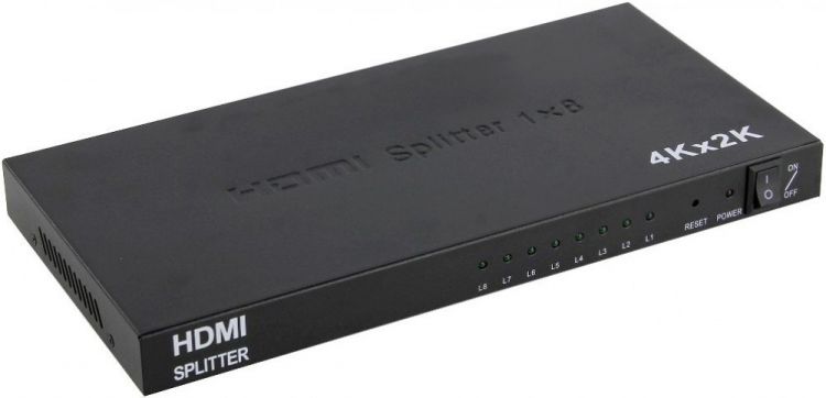 Разветвитель HDMI Telecom TTS7010 4k/30Hz, на 8 монитора