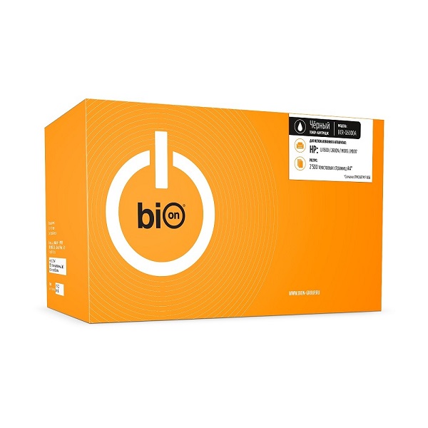 Картридж BION BCR-Q6000A Q6000A для HP Color LaserJet 2600/1600/2605N (2500 стр.), Черный