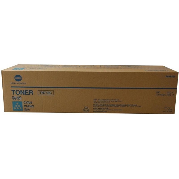 Тонер Konica Minolta TN-713C A9K8450 голубой, для Konica-Minolta bizhub C659/C759