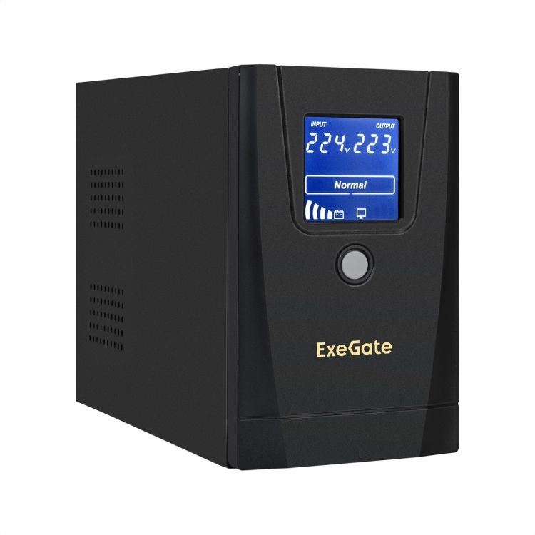 Источник бесперебойного питания Exegate SpecialPro Smart LLB-650.LCD.AVR.1SH.2C13.RJ.USB EX292770RUS 650VA/360W, LCD, AVR,1*Schuko+2*C13, RJ45/11,USB,