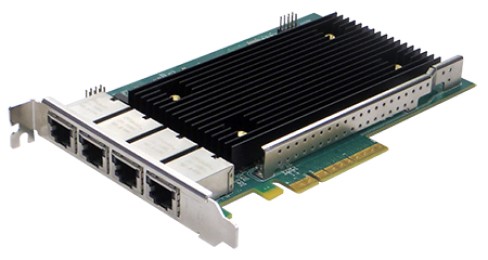 Сетевой адаптер Silicom PE310G4I71-T PCIe x8 10G Quad Port Copper Network Card (XL710 + X557)