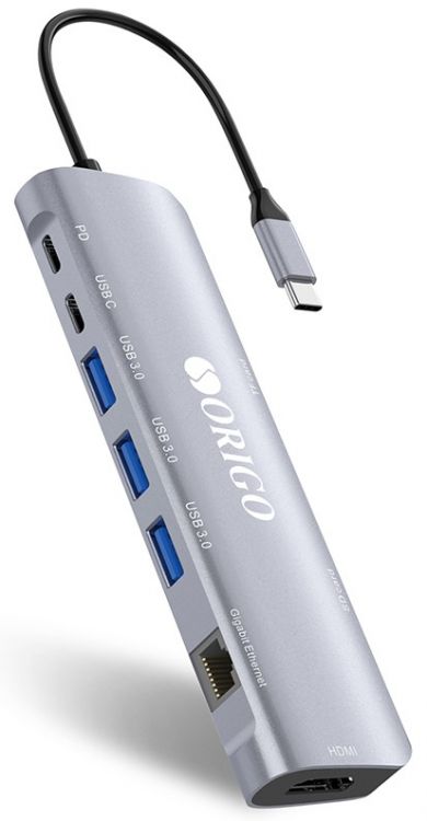 Док-станция ORIGO OU3360NPD/A1A USB-C, 3xUSB 3.0, 1xUSB-C/PD 3.0, 1xUSB-C, 1x1000Base-T, 1xHDMI, SD/TF/microSD slot