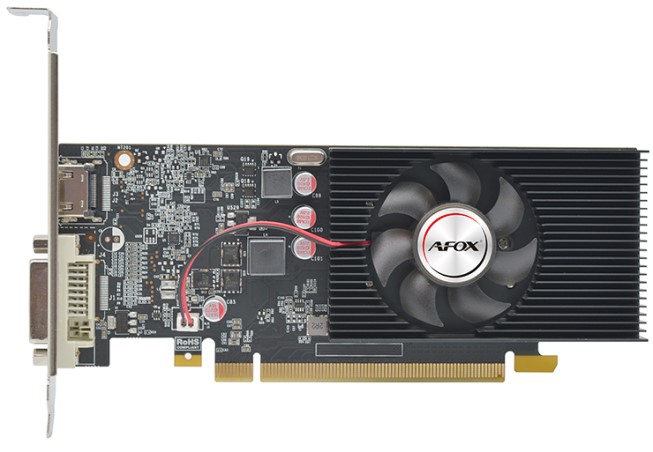 Видеокарта PCI-E Afox GeForce GT 1030 (AF1030-2048D5L5-V4) 2GB GDDR5 64bit 14nm 1228/6000MHz DVI/HDMI