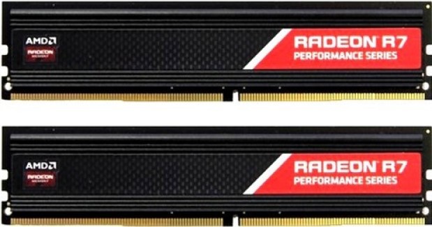 Модуль памяти DDR4 32GB (2*16GB) AMD R7S432G2400U2K Radeon R7 Performance Series Black Gaming Memory PC4-19200 2400Mhz CL16 1.2V 288-pin RTL