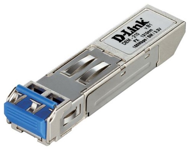 Трансивер D-link DEM-210/10/B1A 1x100Base-LX для одномодового оптического кабеля (до 15 км) (упаковка 10шт)