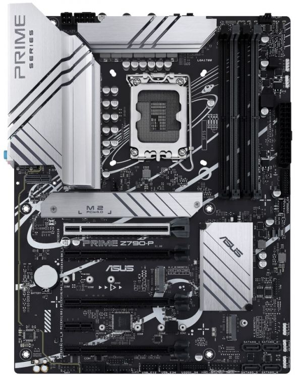 LGA1700 ASUS Материнская плата ATX ASUS PRIME Z790-P 90MB1CK0-M1EAY0 (LGA1700, Z790, 4*DDR5 (7200), 4*SATA 6G RAID, 3*M.2, 5*PCIE, 2.5Glan, HDMI, DP, USB Type-C, 3